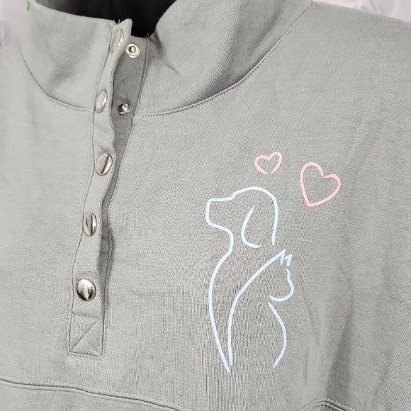 Animal Rescue Henley Pullover - Picture 5 of 10